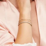 925 Silver Diamond and Sapphire Tennis Bracelet - Image 2