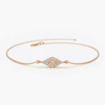 925 Silver Diamond Evil Eye Bracelet - Image 3