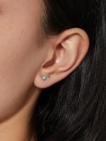 925 Silver Tiny Stud Earring - Image 2