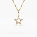 925 Silver Star Diamond Layering Necklace - Image 3