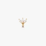 925 Silver Marquise Dangle Stud - Image 4