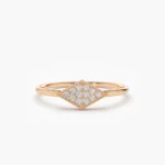 925 Silver Simple Diamond Ring - Image 6