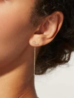 925 Silver Lihou Thread Earrings