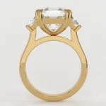 925 Silver 4.25Ct Asscher Cut Diamond Engagement Ring - Image 7