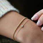 925 Silver Simple Diamond Bracelet - Image 8
