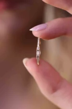 925 Silver Half Eternity Diamond Ring - Image 2