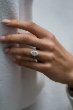 925 Silver 4.50Ct Marquise Cut Diamond Engagement Ring