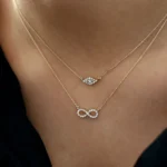 925 Silver Diamond Evil Eye Necklace - Image 6