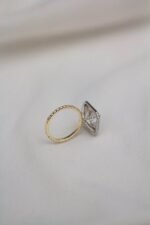 925 Silver 4.00Ct Radient Cut Diamond Engagement Ring - Image 4