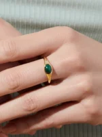 925 Silver Reese Malachite Ring - Image 5