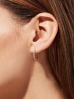 925 Silver Twisted Hoop Earrings