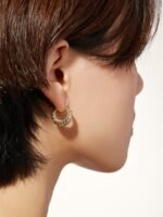 925 Silver Twisted Hoop Earrings