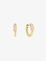 925 Silver Opal Hoop Earrings - Image 6