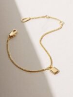 925 Silver Padlock Bracelet - Image 5