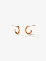 925 Silver Enamel Hoop Earrings - Image 6