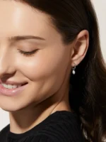 925 Silver Frida Drop Hoops - Image 5