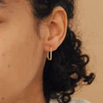 925 Silver Indiana Beaded Hoop Earrings