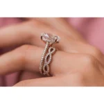 925 Silver 7.00Ct Oval Cut Diamond Engagement Ring - Image 2