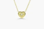 925 Silver Starburst Heart Necklace - Image 4