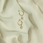925 Silver Margot Pearl Hoops - Image 2
