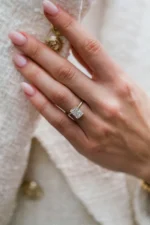 925 Silver 2.50Ct Rediant Cut Diamond Engagement Ring - Image 2