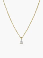925 Silver Simple Pear Diamond Necklace - Image 6