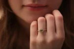 925 Silver Green Stone Ring