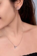 925 Sterling Silver Geometric Pendant - Image 2