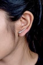 925 Silver Ear Climber - Image 2