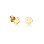 925 Silver Tiny Happy Face Stud