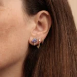 925 Silver Diamond Celestial Mushroom Stud - Image 2
