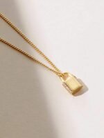 925 Sterling Silver Padlock Pendant - Image 6