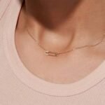 925 Sterling Silver Safety Pin Necklace - Image 3
