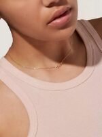925 Sterling Silver Safety Pin Necklace - Image 2