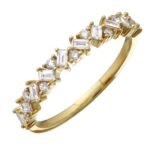 925 Silver Baguette Cluster Ring - Image 2