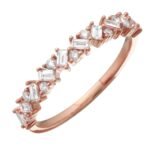 925 Silver Baguette Cluster Ring