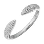 925 Silver Diamond Claw Ring - Image 2