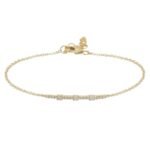 925 Silver Diamond Segments Bar Bracelet - Image 3