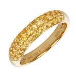 925 Silver Domed Gemstone Ring - Image 2