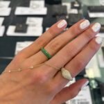 925 Silver Domed Gemstone Ring - Image 5