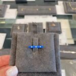 925 Silver Enamel Segments Diamond Ring - Image 6