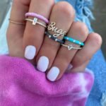 925 Silver Enamel Segments Diamond Ring - Image 8