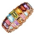 925 Silver Rainbow Eternity Band