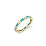 925 Silver Gemstone Baguette and Bezel Eternity Ring - Image 4