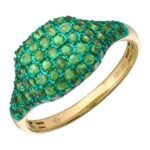 925 Silver Gemstone Pave Signet Ring - Image 3