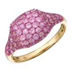 925 Silver Gemstone Pave Signet Ring