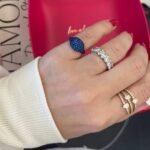 925 Silver Gemstone Pave Signet Ring - Image 4