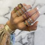 925 Silver Blue Topaz Full Eternity Ring - Image 3