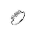 925 Silver Diamond Mom Script Ring - Image 2