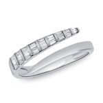 925 Silver Graduated Baguettes Wrap Ring